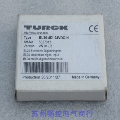 *销售*全新德国图尔克TURCK模块BL20-4DI-24VDC-N 现货6827013