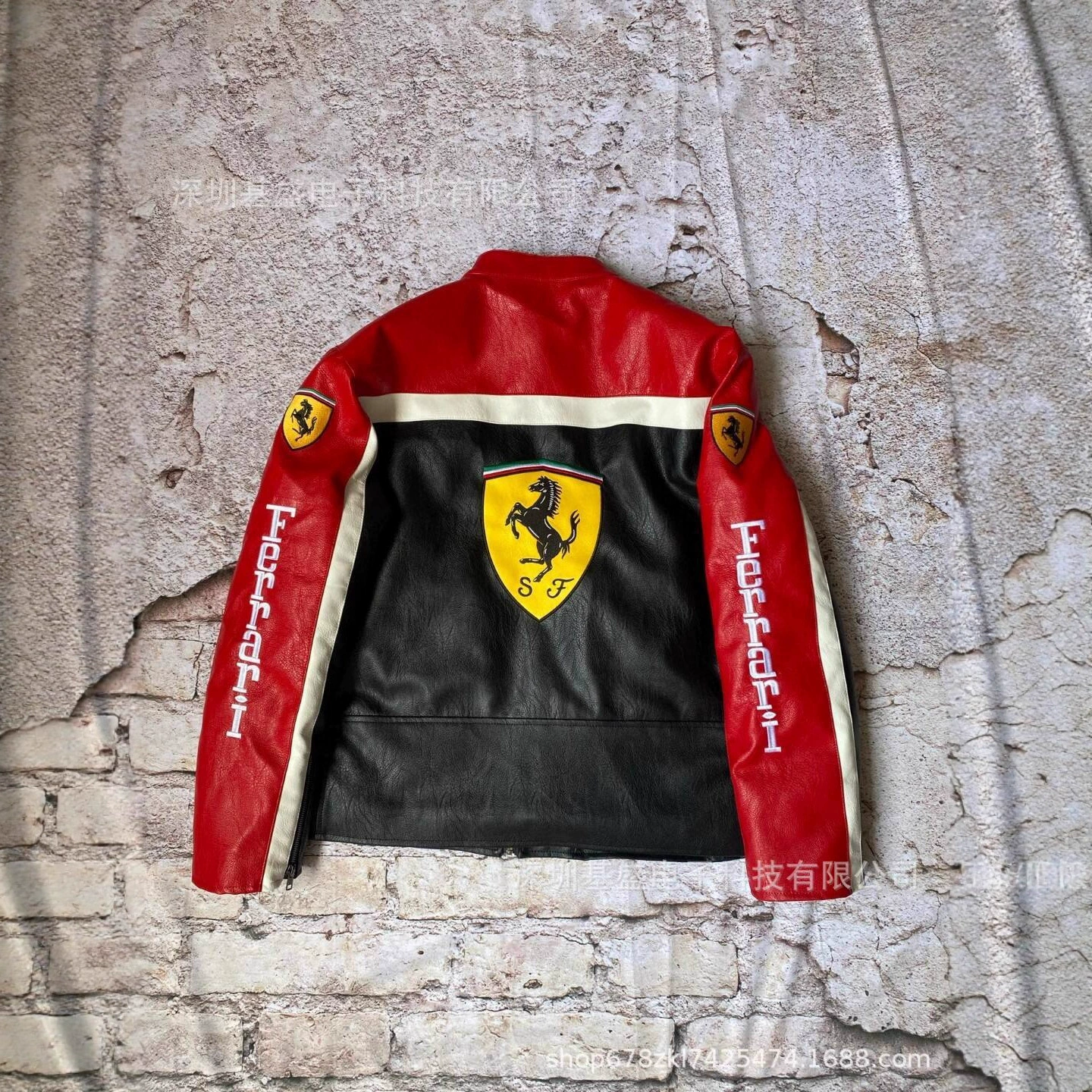 Демисезонная куртка (Ferrari), с вышивкой, унисекс, размеры S–XL, несколько цветов