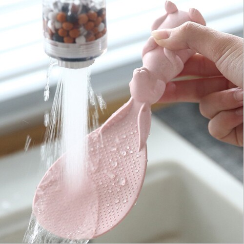 Standing rice spoon kitchen wheat straw tableware cute bunny rice spoon creative Japanese standing rice shovel
