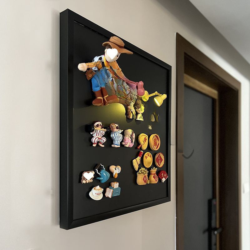Wholesale Distribution Box Blackboard-Free Decorative Painting New Display Meter Box Board to Hide Ugly Magnetic Punch to Hide Refrigerator Magnet