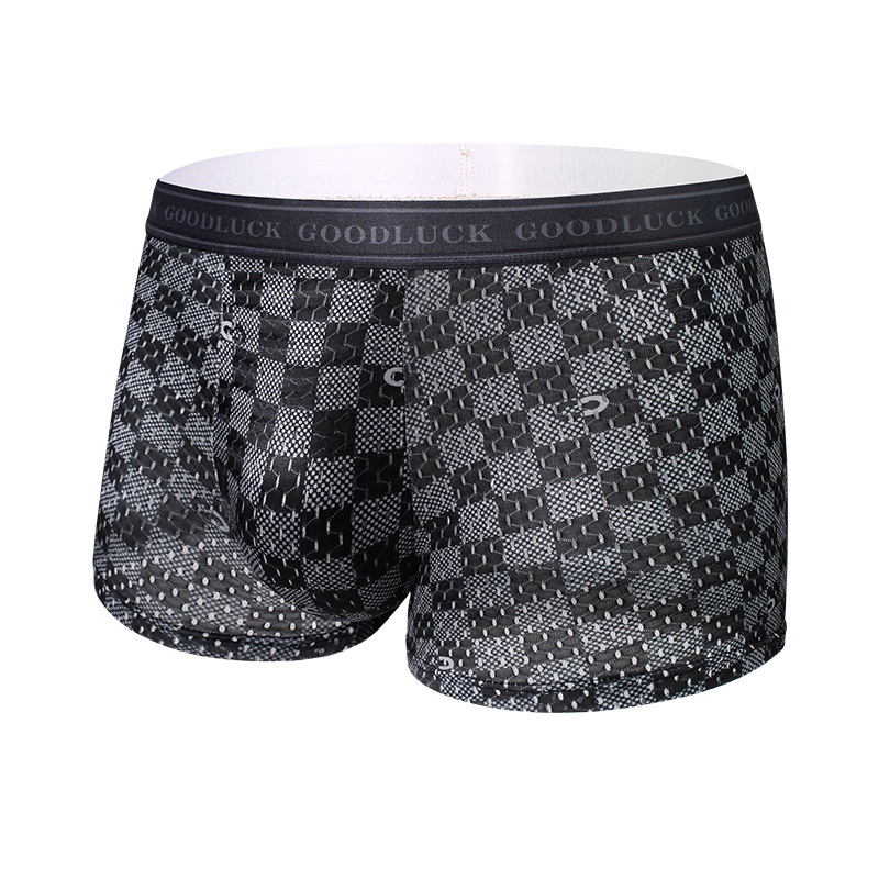 Transfronterizos exclusivos para pantalones interiores de hombre verano transpirables cómodos impresión de tamaño grande pantalones cortos de ángulo plano de hombre fábrica al por mayor