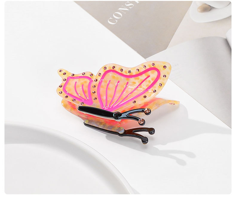 50g Weight Hair Claws Hair Accessories Type 1 Piece Quantity Holiday, Daily Occasion Acetic acid sheets Material Butterfly Pattern Women's Gender Cartoon Style Style Women's Cartoon Style Butterfly Acetic Acid Sheets Hair Claws
