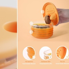 跨境亚马逊创意便携实用热销No-Mess Snack Box零食盒饼干收纳盒