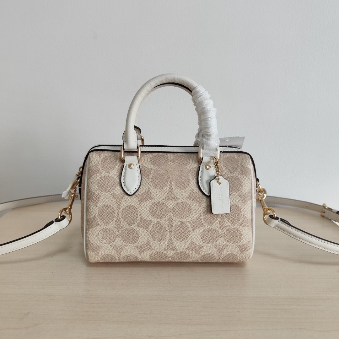 Rowan 2026 Yangi Klassik Monogramli Mini Yostiqsimon Boston Naqshli Yelkali Sumka/Krossbody Bag