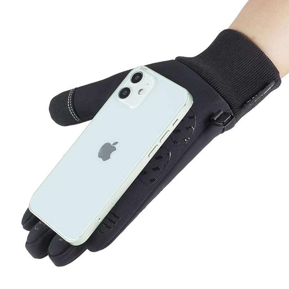 Guantes de equitación de invierno para hombres y mujeres con forro polar cálido pantalla táctil guantes deportivos al aire libre impermeables a prueba de viento guantes de ciclismo a prueba de frío