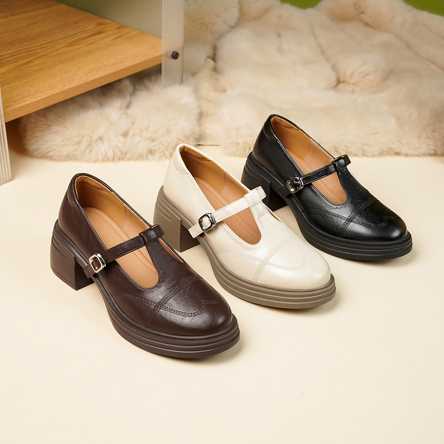 玛丽珍小皮鞋女新款秋季法式日系制服鞋学生英伦风高跟单鞋2025秋