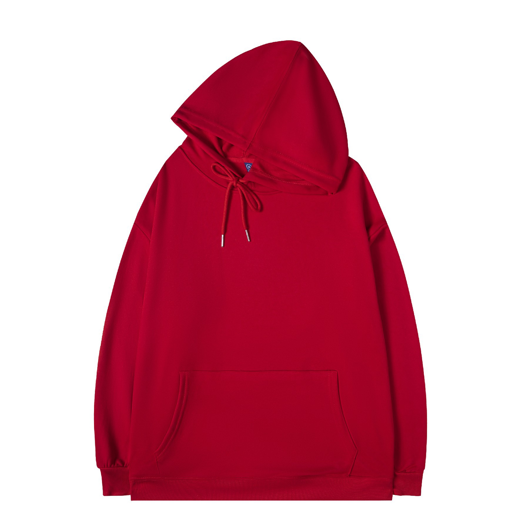 Sudadera con logotipo personalizado, sudadera con capucha y hombros caídos con texto impreso, chaqueta de manga larga para otoño e invierno, ropa de trabajo hecha a medida, camisa publicitaria bordada.