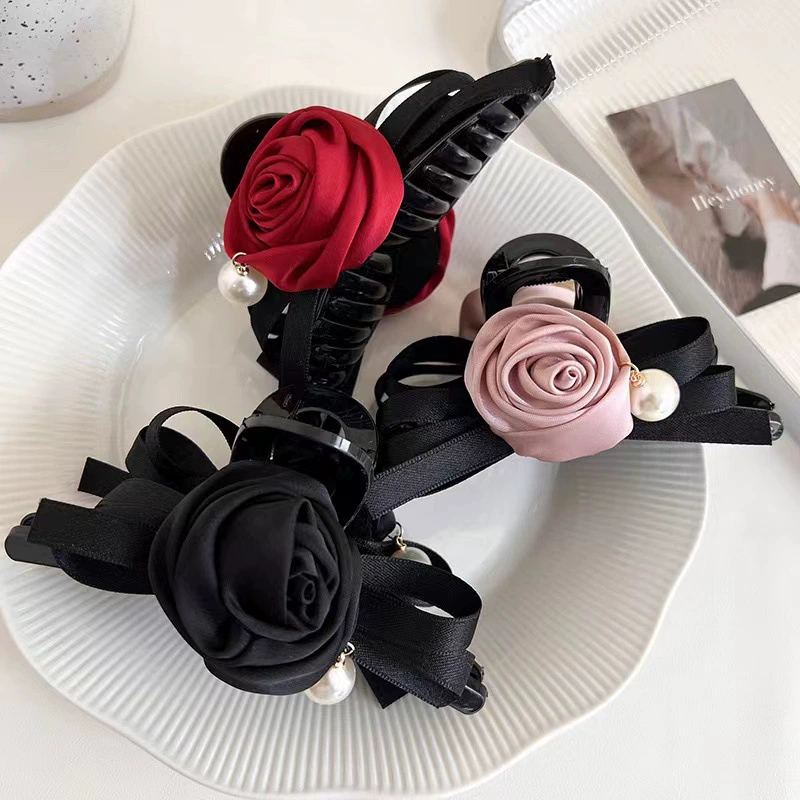 Hairgrip, big elegant crab pin, shark, hair accessory, Korean style, high-quality style, new collection