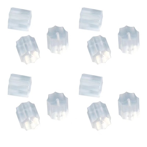 Silicone anti-falling ear plugs, transparent earrings, leather ear caps, earrings, ear buckle rubber plugs,  fit, anti-allergy