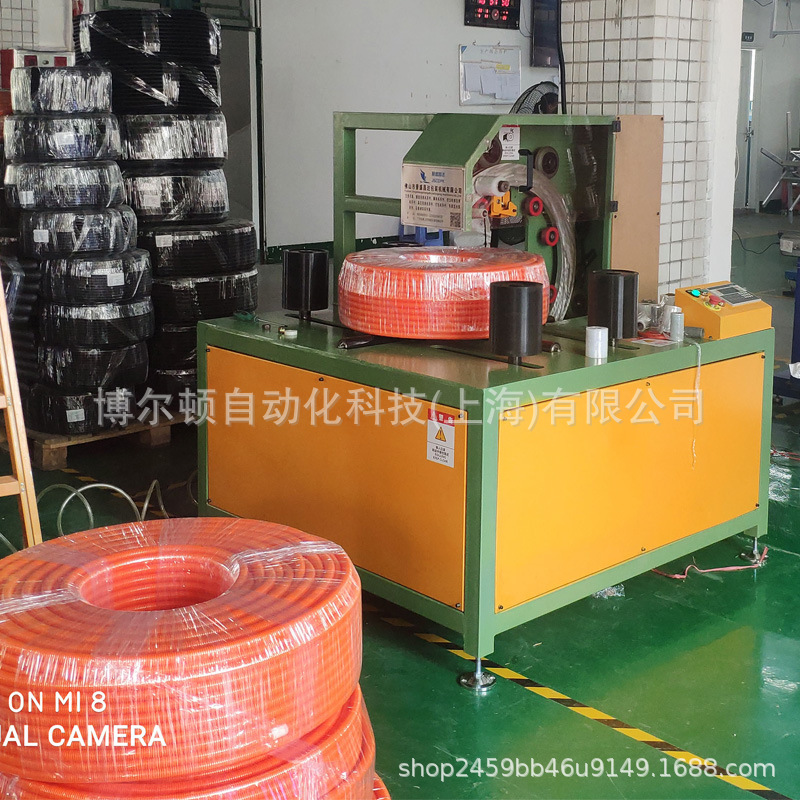 厂家批发移动卧式缠绕机 卧式环形圆形缠绕包装机 波纹管缠膜机