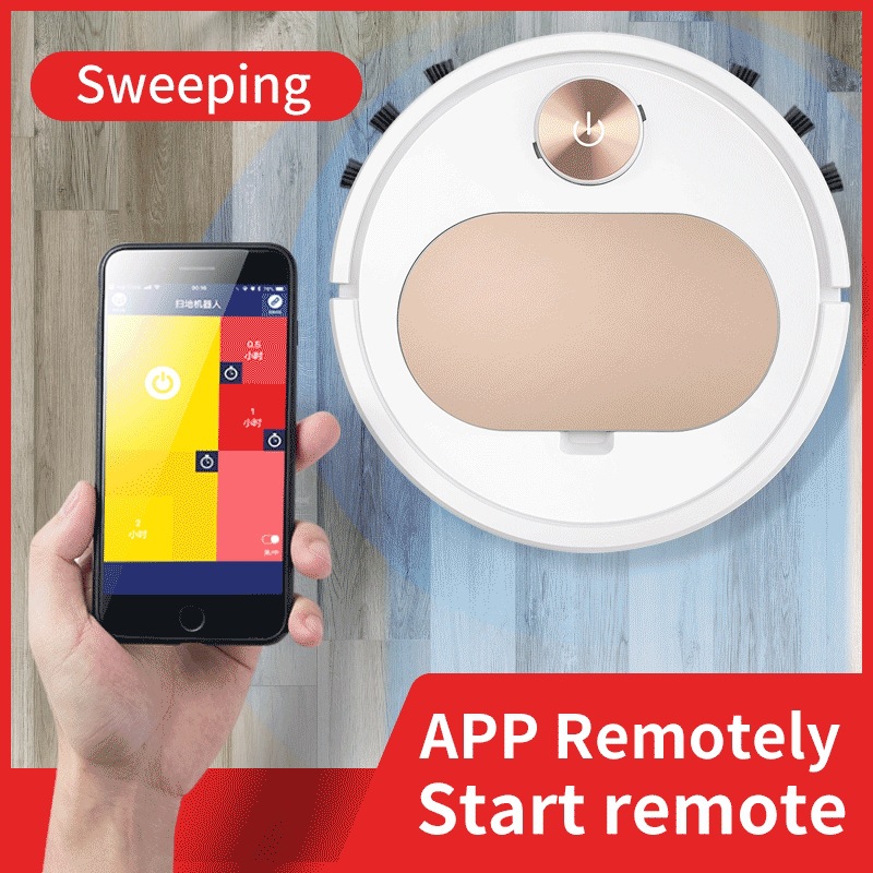 Household Three-In-One Cleaning Machine Automatic Touch Charging Smart Vacuum Cleaner Sweeping Robot Wholesale Wireless