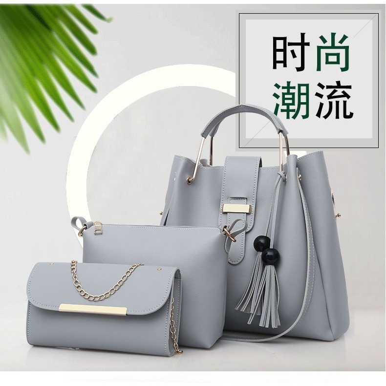 Bolsos transfronterizos nuevos bolsos de moda de tres piezas bolsos para niños bolsos de hombro para mujeres casuales bolsos image 2
