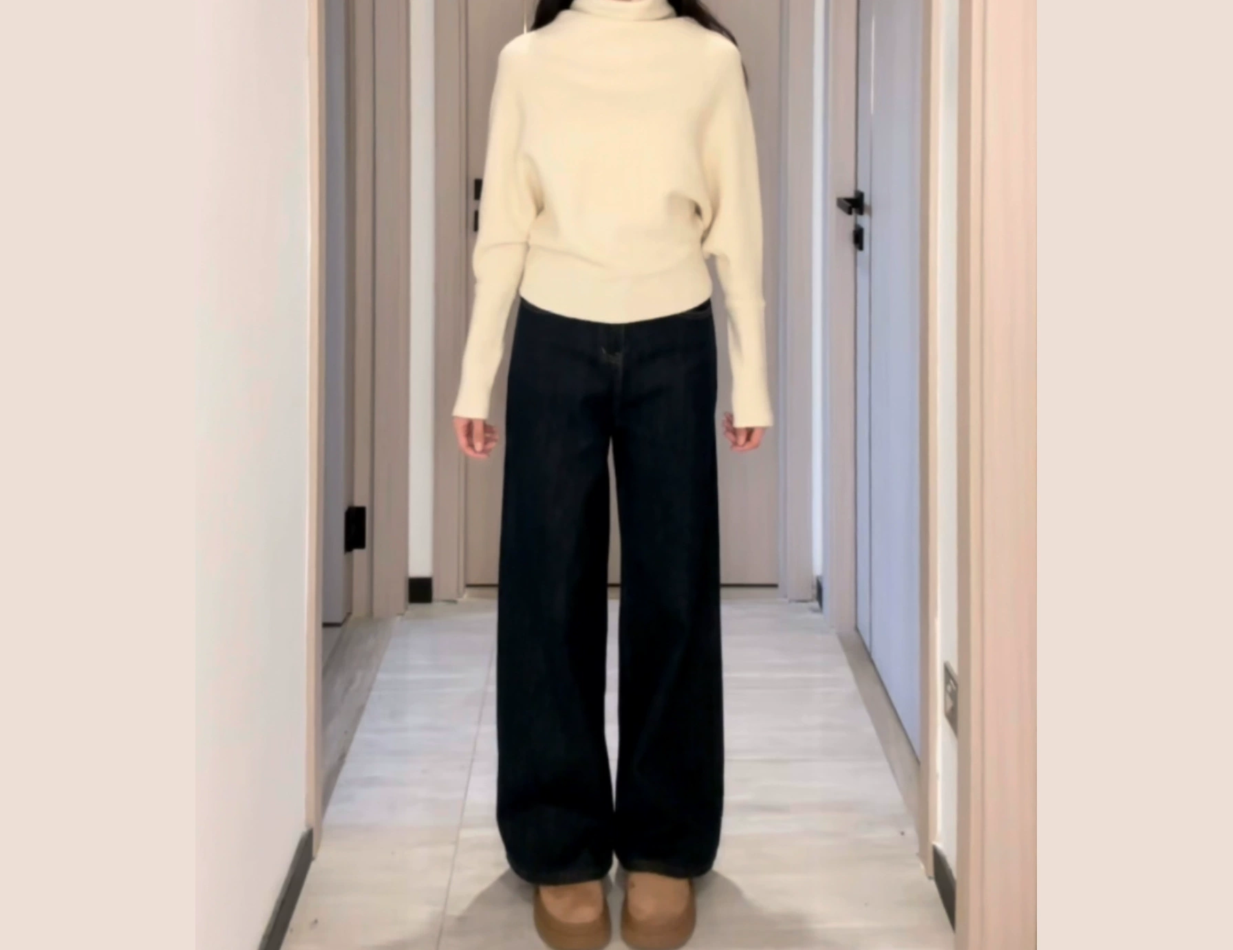 Американский зимний бархатистый ветер толстый синий серый широкие джинсы женские свободные штаны с высокой талией