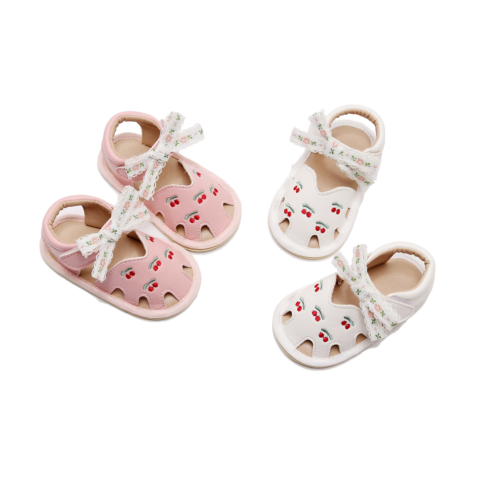 2024 Summer Kindergarten Non-Slip Sandals Baby Shoes Hollow Cool Cute Girls Princess Shoes Soft Surface Soft Sole Shoes