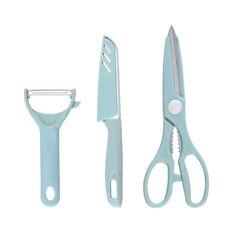 Knife and Cutting Board Set, Multi-Piece 3–5 pcs, Includes Scissors & Peeler, Gift Kit