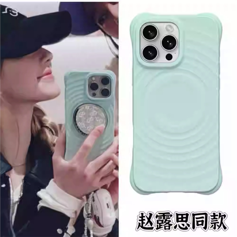 CASE联名新款柔雾紫波漾液态硅胶保护壳适用于iPhone16promax手机|undefined