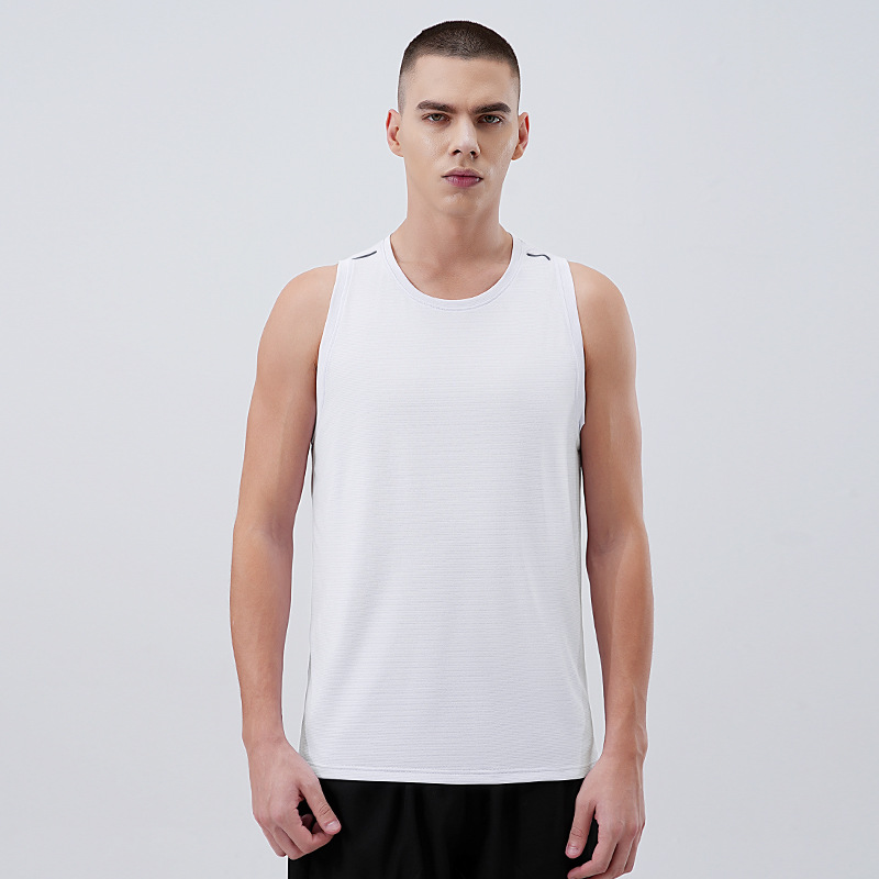 Verano nuevo chaleco deportivo de maratón hombre running fitness ropa de secado rápido sin mangas de hielo de baloncesto ropa de entrenamiento de pista y campo