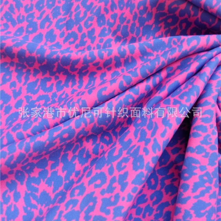 锦氨印花布 数码印花锦氨 棉型锦氨印花布 瑜伽服运动服印花布