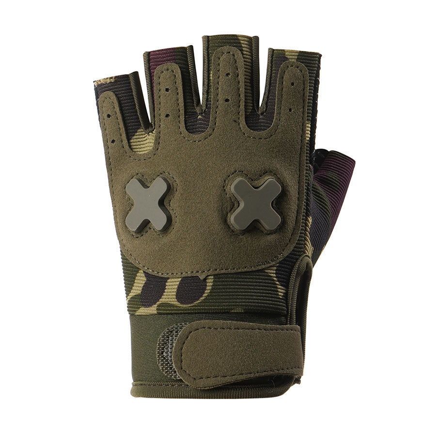 Guantes para niños, medio dedo, niños y niñas, primavera y verano, montañismo, protección de ciclismo al aire libre, guantes antideslizantes, resistentes al desgaste y transpirables para trepar