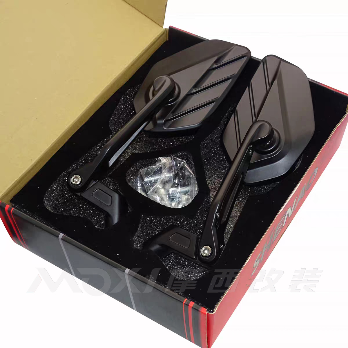 Aluminum Alloy Folding Rearview Mirror Motorcycle Reflector Scooter Reversing Mirror High Definition