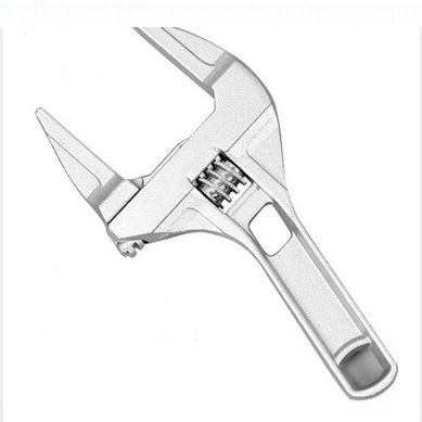 大开口铝合金短柄活动水暖扳手