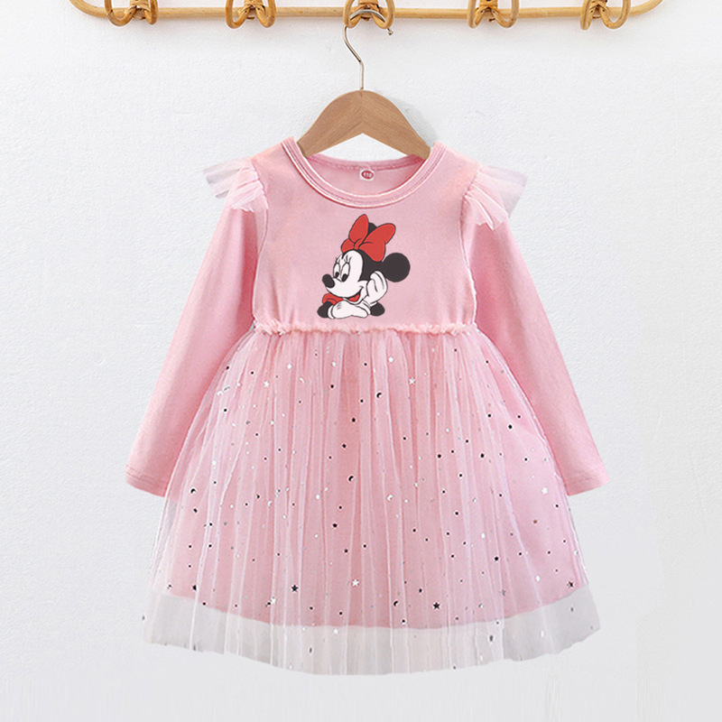 Cross-Border Kidsren's Clothing, Girls' Dresses, Spring & Fall Kidsren's Tutu Skirts, Daisy Princess Skirts, Gauze Skirts, Minnie Mouse Skirts