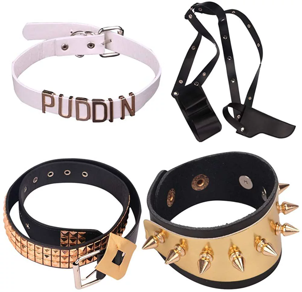 Хэллоуин клоун женский косплей браслет из четырех частей ожерелье ремень кобура