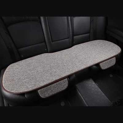 universal cotton and linen breathable | Seat cushion, seat cover - rear-strip-1-gentleman-grey