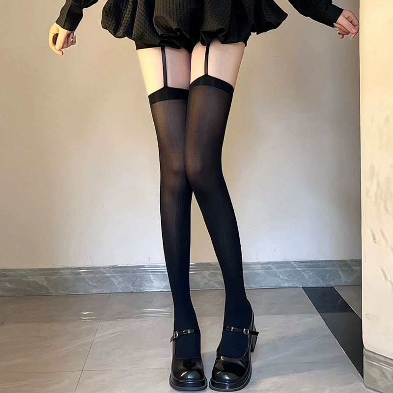  Velvet swan, cute knee socks, white high boots, lifting effect