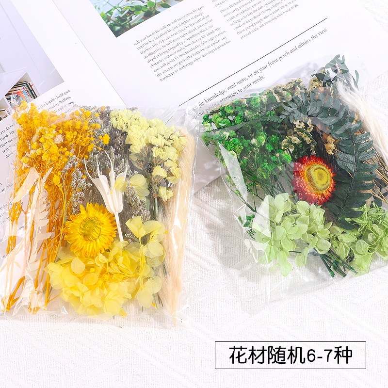 天然永生花混合ドライフラワー造花模造花手作りdiy自作団扇ステッカー滴糊浮遊花材|undefined