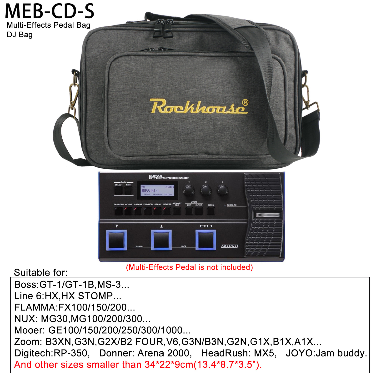 Bolsos de efectos portátiles, bolsas de hombro, bolsas de mano, controladores de DJ, mochila de alta calidad, grosor