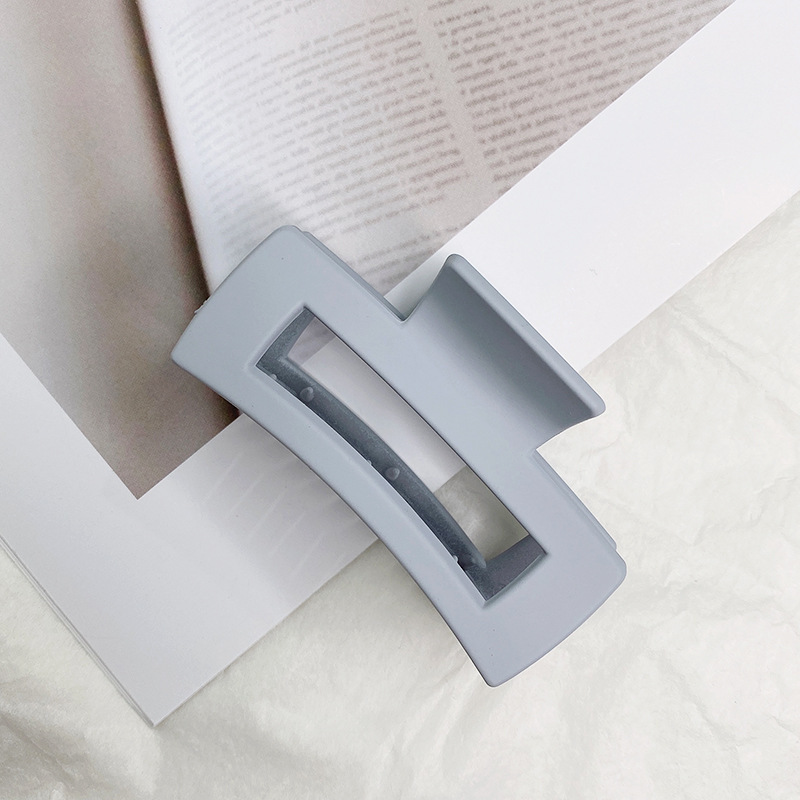 Cruzando la frontera 10,5 cm cuadrado gran clip de agarre fruta floral elegante en la parte posterior de la cabeza horquilla de la placa horquilla de tiburón tocado de agarre para el cabello