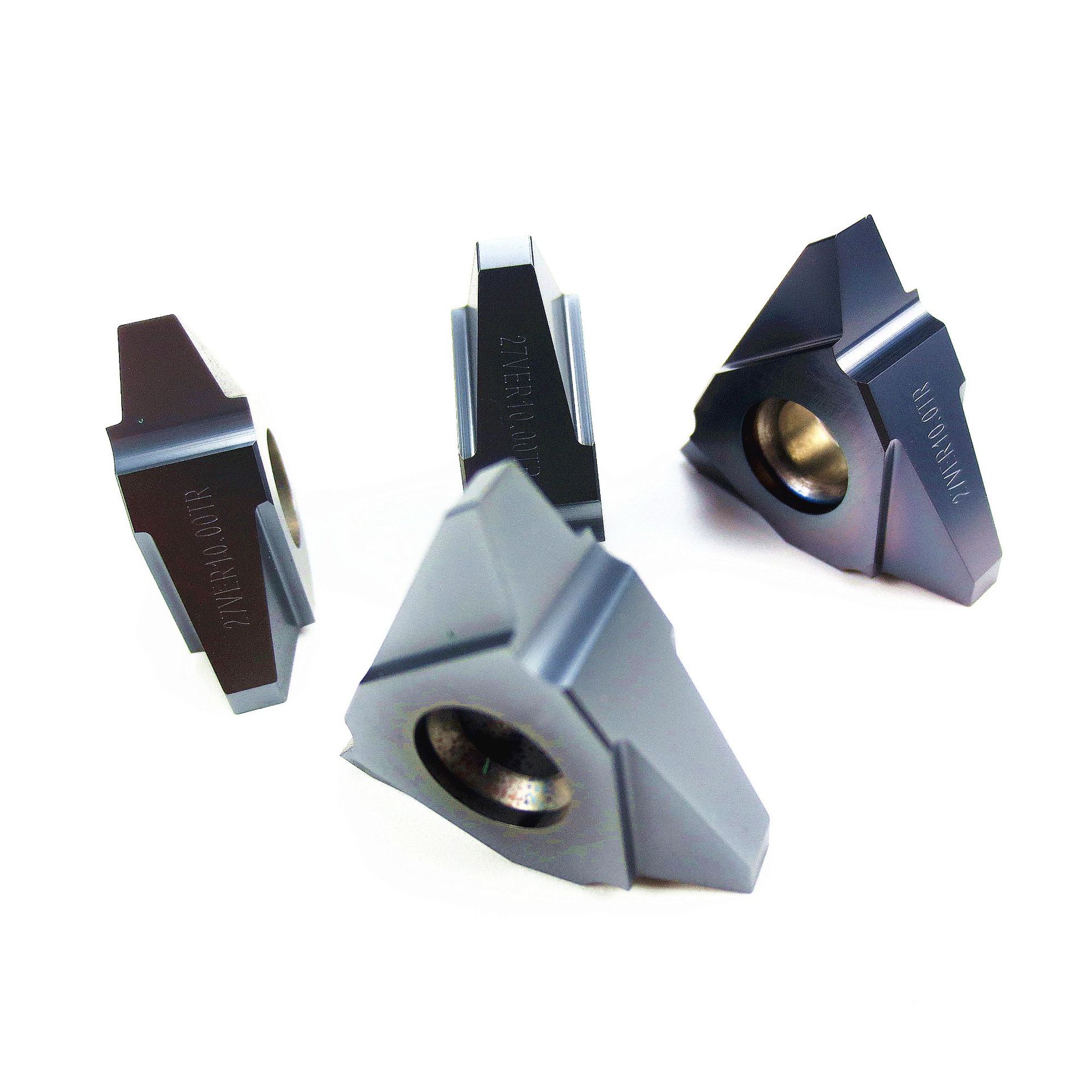 旋风铣梯形螺纹刀片/双面孔丝杆刀片：27VER10.0TR-S CPTM1145