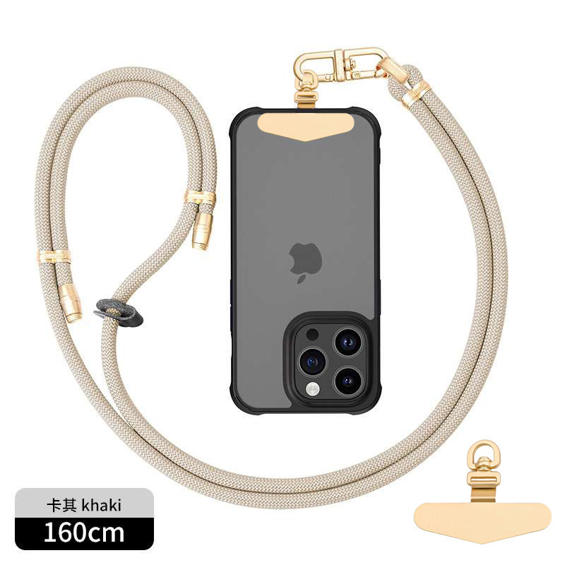 8mmクロスボディ、バックホルターネック携帯電話ストラップ、調節可能なハイエンドメタルバックルスペーサー、屋外紛失防止カメラストラップ|undefined