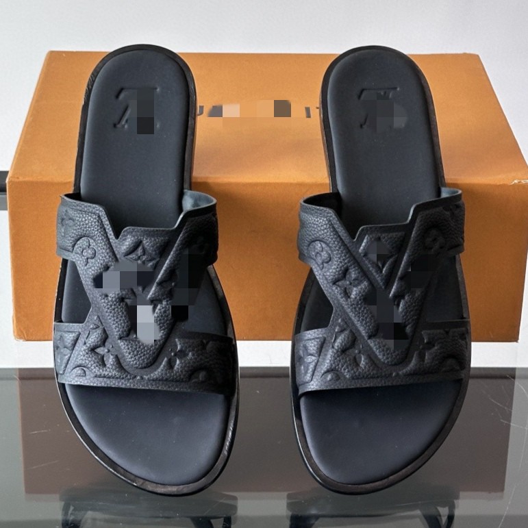 Kişi üçün dəri mule ayaqqabı, yay flatform sandal