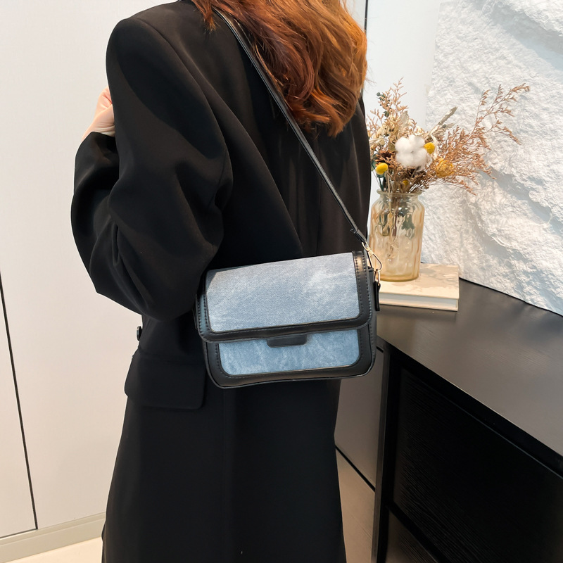 Bolso mujer 2024 nuevo bolso femenino bolso de mensajero bolso de axila bolso de sentido de alta gama bolso cuadrado pequeño bolso femenino de temperamento