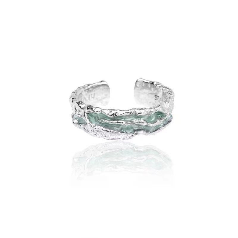 Accessory, small design ring, flowered, high-quality style, simple and elegant design
