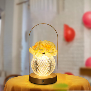 led Camellia night light creative table lamp gift birthday girl girlfriends high-grade decoration headlamp bedside