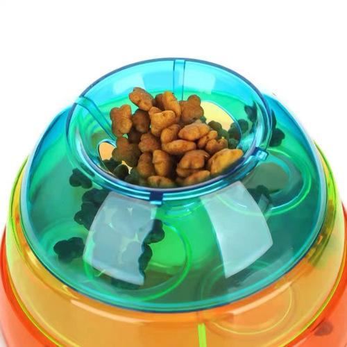 Dog food leakage toy ball bite-resistant pet feeder fun dog slow food bowl hot selling tumbler educational cat toy