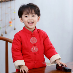 2022 New Boys' Fashion Children's Tangzhuang Two-Piece Birthday Dress New Year Outfit Chinese Style Winter Clothes 1768
