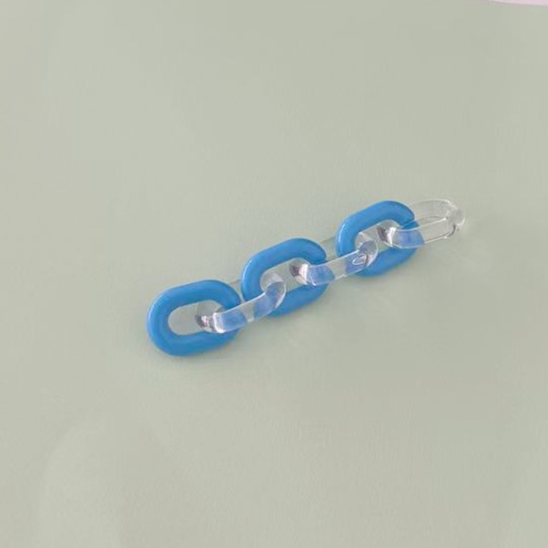 亚克力U型链条扣配件挂件手机壳包包钥匙扣DIY挂饰彩色链条装饰品|undefined