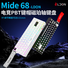 LDON68键磁轴键盘机械电竞游戏FPS通用RT0.01高性能有线8K回报率