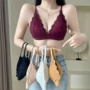 透气蕾丝聚拢深v胸罩
