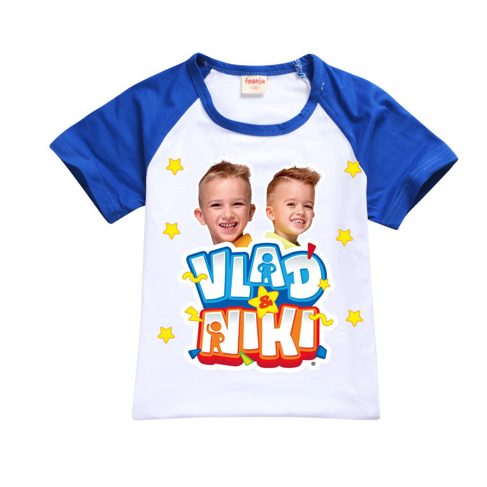 Jungen Sommer Vlad Niki Sets Kurzarm T-Shirt Shorts 2 Stück Anzug Casual Sportswear Kinder kleidung Trainings anzug für Teenager Mädchen – Detail 12