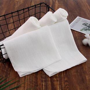 Processing and Customizing Baby Washable Soft White Mustard Diaper Baby Breathable and Absorbent Double-Layer Checkered Gauze