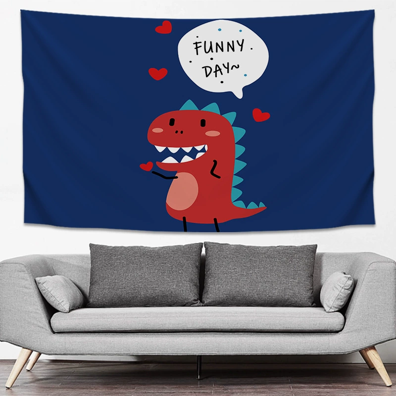 Мультяшный милый гобелен для кровати, ткань, для блогеров