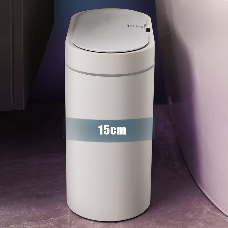 Smart Sensor Trash Can Automatic Household Bathroom Toilet Toilet with Lid Electric Living Room Creative Paper Basket