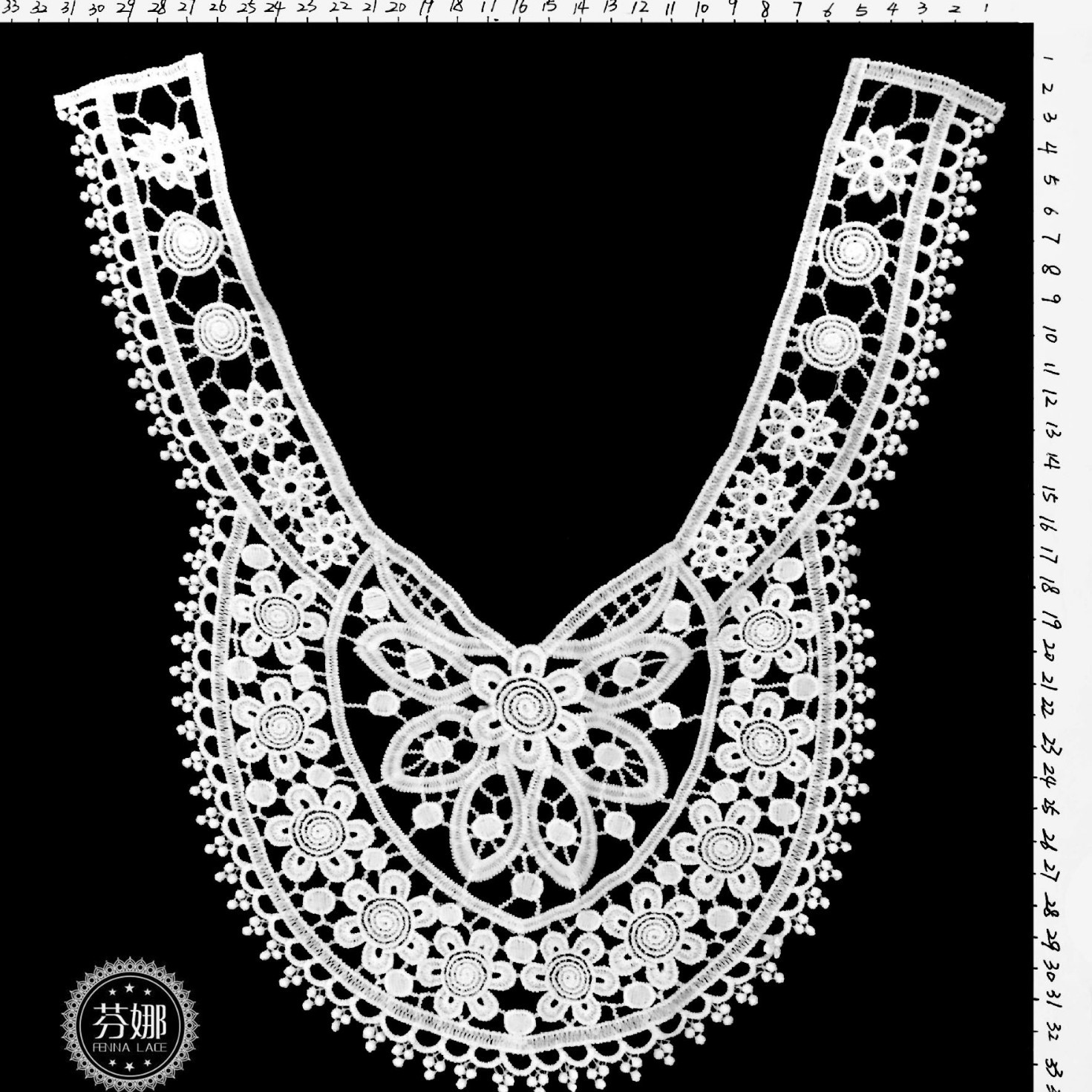 领子花边 水溶牛奶丝领花 假领子 民族风服装辅料 lace刺绣花边