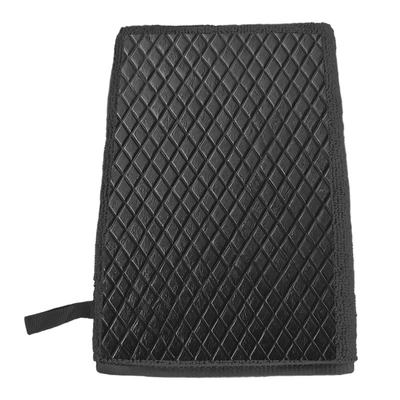 Cloth, Car Cleaning Mud, Car Decontamination, Car cleaning tools - vertical-diamond-mud-gloves-black