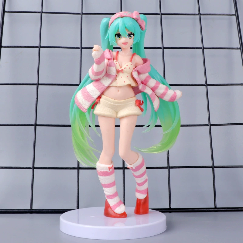 Фигурка (Hatsune Miku) в домашней одежде — в коробке, милая пижамная модель для стола